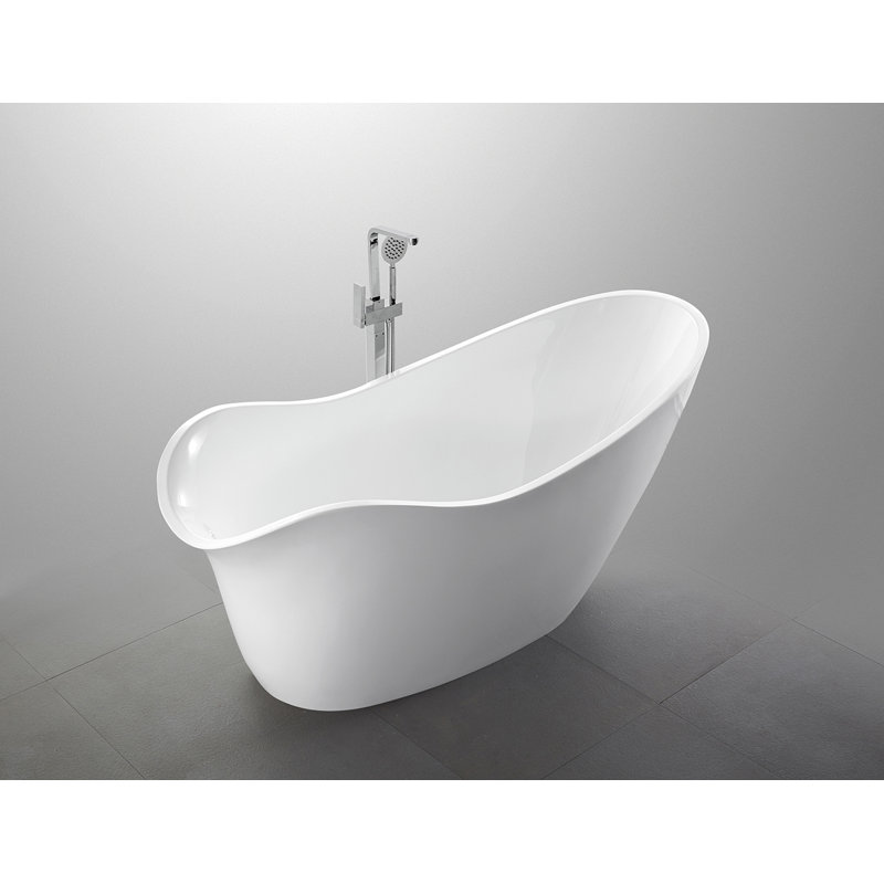 Toulouse 68.8'' x 31.4'' Soaking Acrylic Bathtub