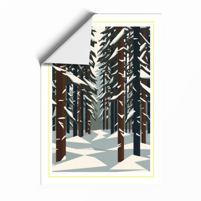 Quiet Northern Forest Scandinavian - Framed Print