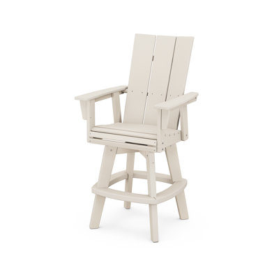 Modern Curveback Adirondack Swivel Bar Chair