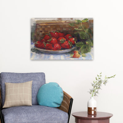 Assiette de fraises classique et traditionnelle