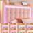 Upholstered Platform Bed with LED Lights, Charging Port, Floating Bed-2083676646-2140033194