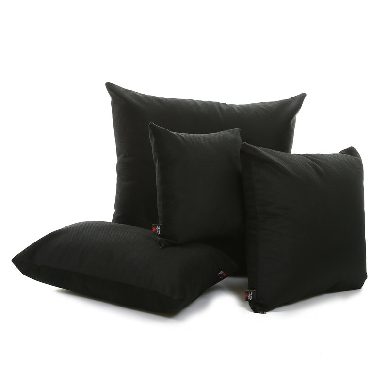 Alvardo Square Cushion, 43cm x 43cm, Black