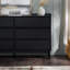 Commode double en bois massif à 6 tiroirs Niarose-1300446597
