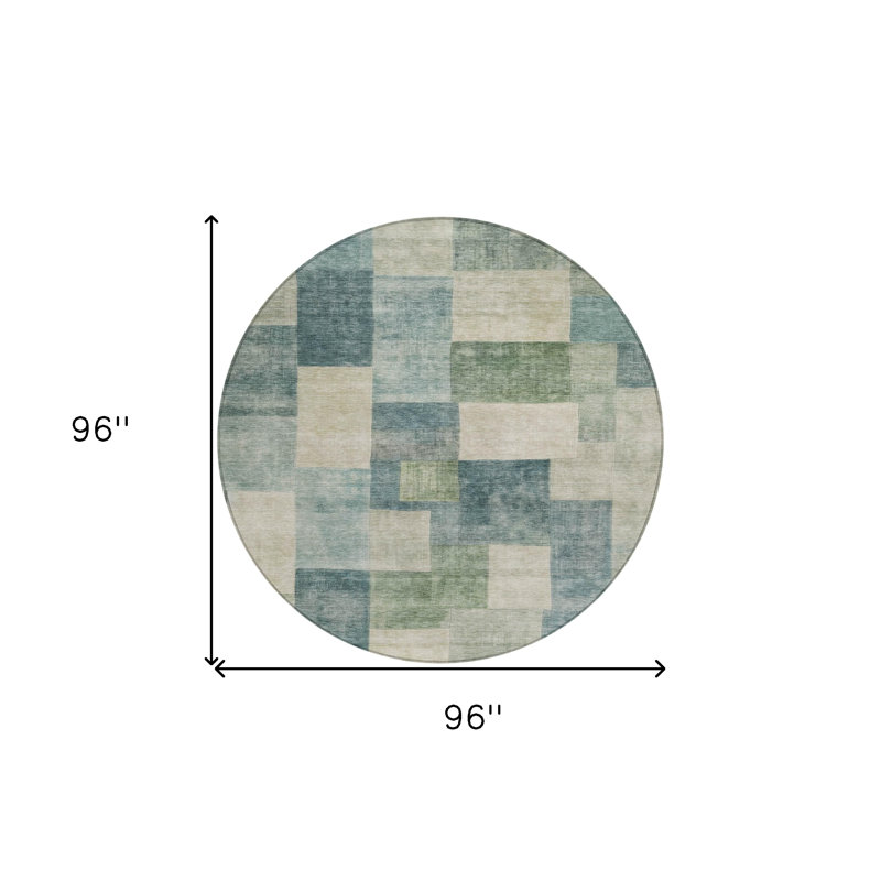 Tapis rond 8 po, Rond 8 pi