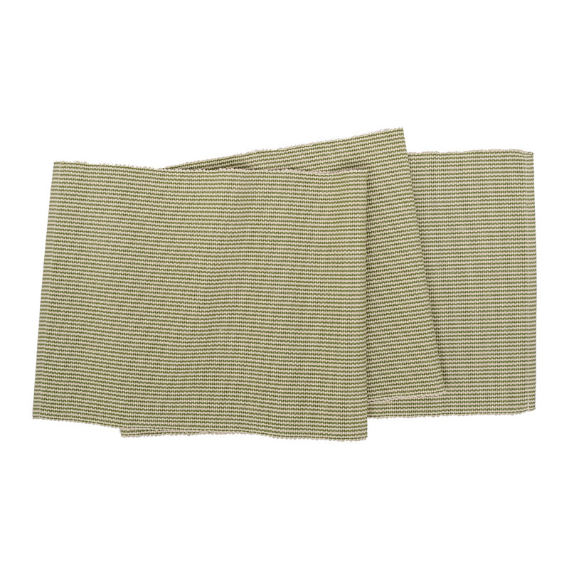Gilmour Port Stripe Cotton Table Runner, Green
