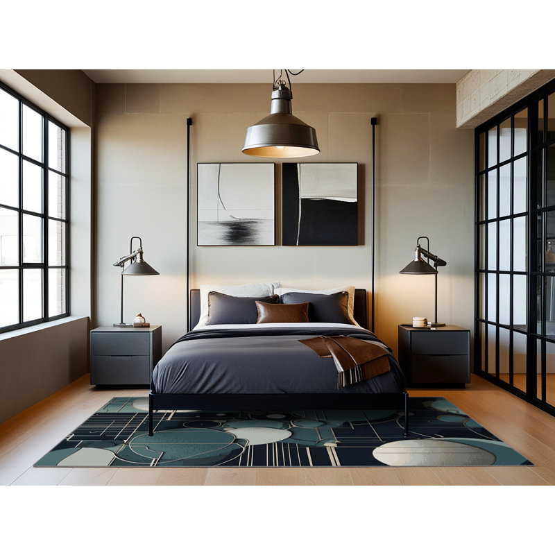Aurora Matrix Rug, Rectangle 2' x 3'