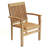 Vassallo Teak Solid Wood Outdoor Stacking Dining Armchair