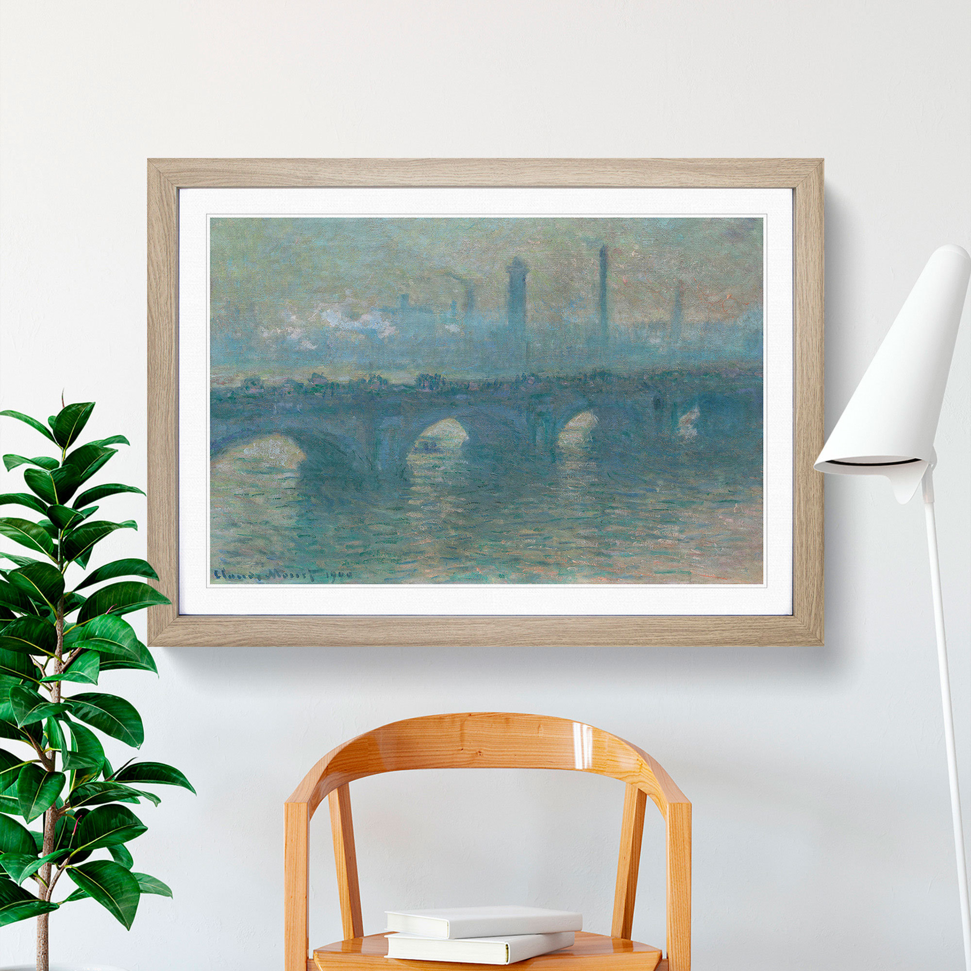 Waterloo Frame East Urban Home Waterloo Bridge in London Vol.4 by Claude Monet ...