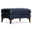 Repose-pieds rectangulaire en cuir véritable Essex-124827401