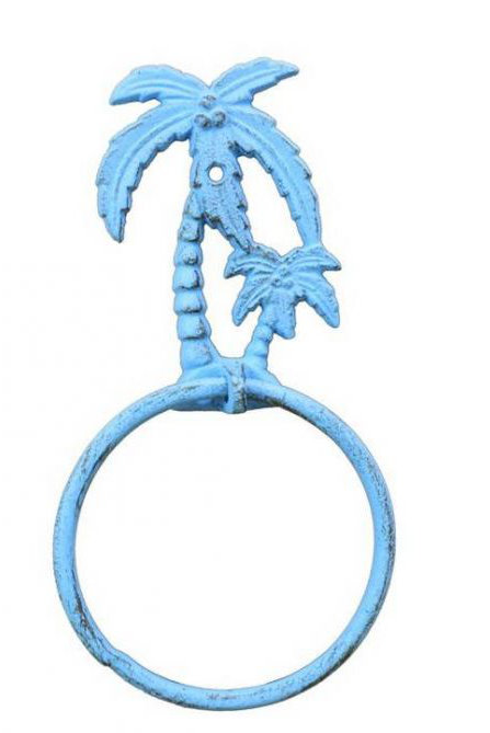 Towel Ring, Rustic Light Blue