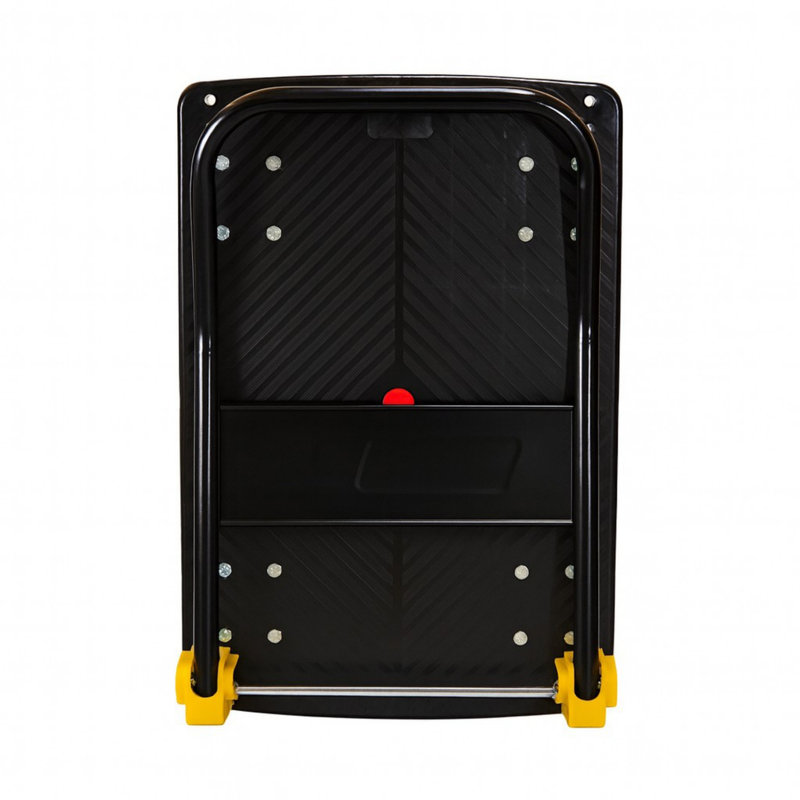 Camion plateforme pliable robuste, 34.3" H x 18.9" W x 28.4" D, Noir