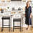Upholstered Counter Stool with Metal Frame & Footrest, Backless Saddle Seat Counter Height Bar Stools-1702816487-1702816480-1702816486