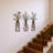 3-piece Metal Flower Wall Art Set, Rustic Farmhouse Floral Wall Decor With Vase Design