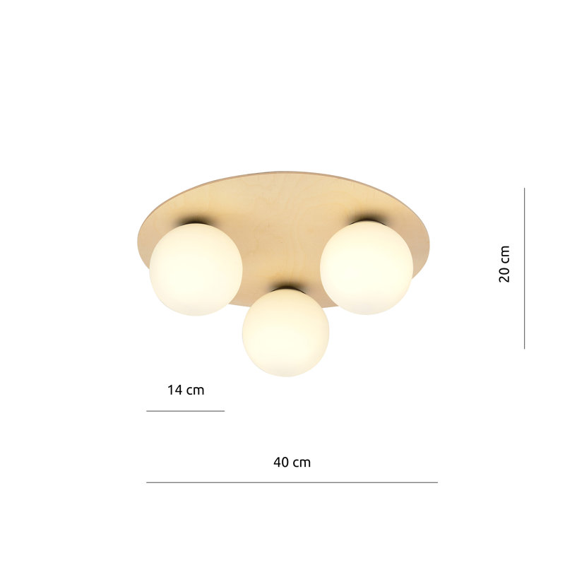 Siratro Glass Flush Mount