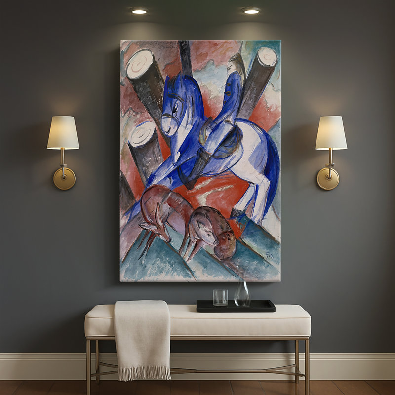 St. Julian the Hospitalaller - Gallerie sur toile tendue par Franz Marc, 32 x 48