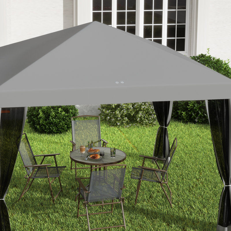 Annayeli 3m x 3m Metal Pop-Up Gazebo