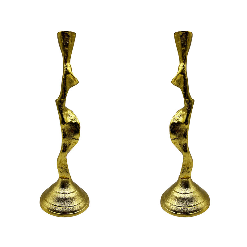 Chandelle conique en aluminium H 13,5 po, Or