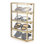 Boîte de rangement pour lunettes de soleil avec 4 tiroirs, porte-lunettes en métal doré et porte-lunettes, organisateur à tiroirs multiples en verre transparent pour lunettes