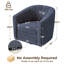 Fauteuil demi-tonneau pivotant-896247364