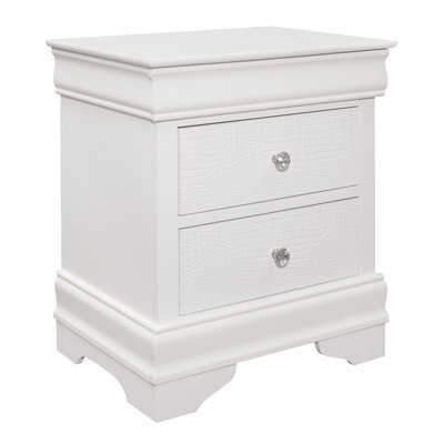 Holz 3 - Drawer Nightstand in White -  Darby Home Co, E7908994A33C413CB151895D10A8249A