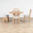 Modern Zanera 5-Piece Dining Table Set, 44" Round Dining Table with Curved Bench & Side Chairs,kitchen table set,dining table set,dining room set-1955674105
