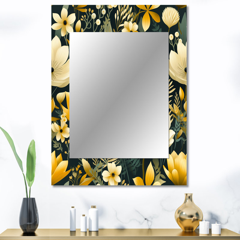 «Pattersen», motif botanique rétro de renaissance florale, 40 po x 30 po