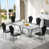 Blanc / argent / noir