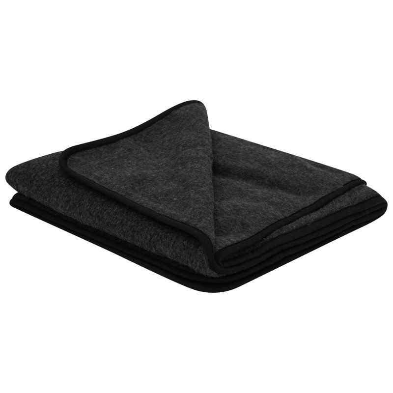 Olivas Throw Blanket, W200 x L220cm, Black