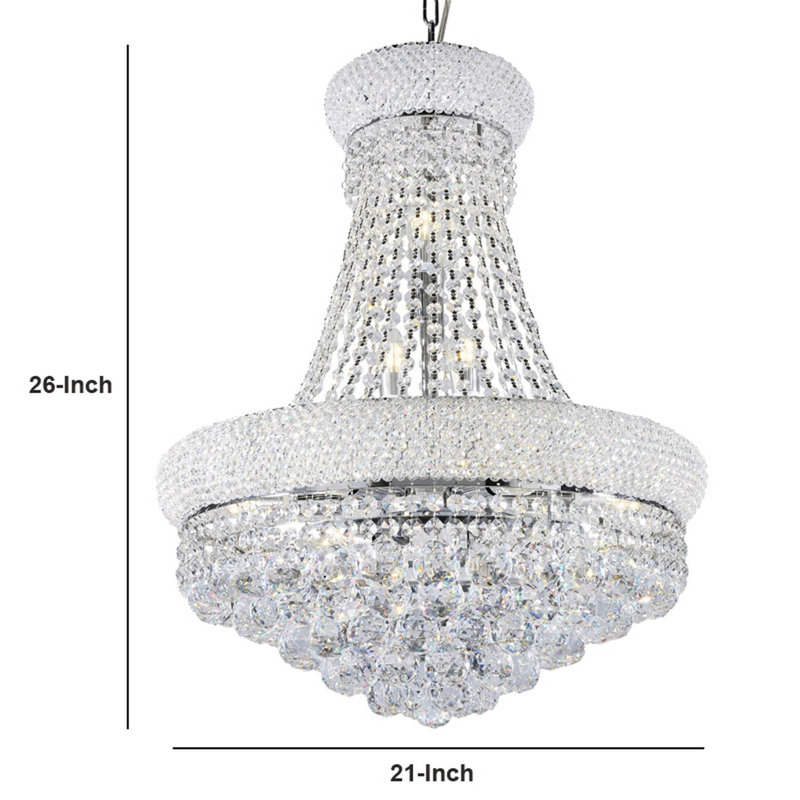 12 - Light Clear Unique/Statement Pendant