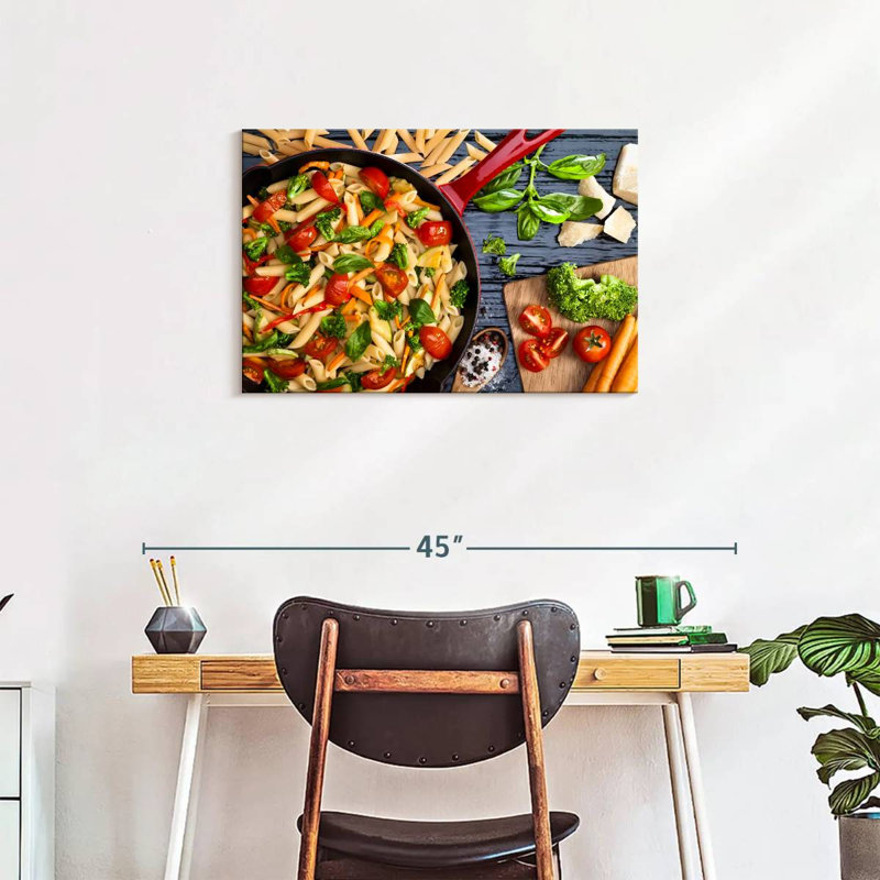 Yarlin Spring Vegetables Pasta, 20" H x 30" W