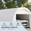 Abri d'auto 10 pi x 16 pi Outsunny-114930038