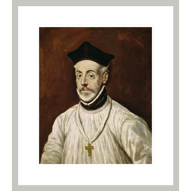 «Don Diego de Covarrubias y Leiva» par El Greco, impression giclée encadrée, H 20,31 po x l 17,75 po