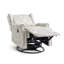 Upholstered Classic Wing Back Manual Handle Swivel Rock Glider Recliner with Naihead Trims-401058798
