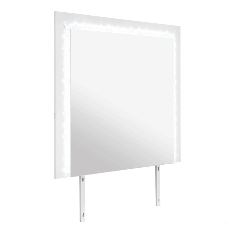 Miroir moderne pour commode, 37.6" H x 41.22" W, Silver