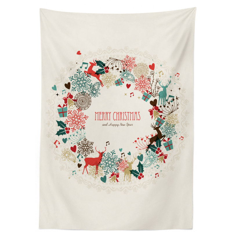Christmas Tablecloth, 84" L x 60" W