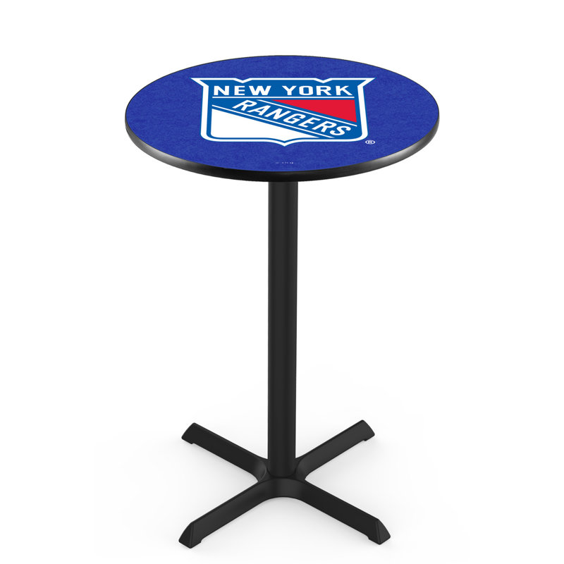 NHL Pub Table, New York Rangers, 36" H x 30" L x 30" W