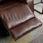 Fauteuil inclinable électrique en cuir véritable de qualité supérieure 38,2 po avec massage chauffant et poche latérale-1868359121