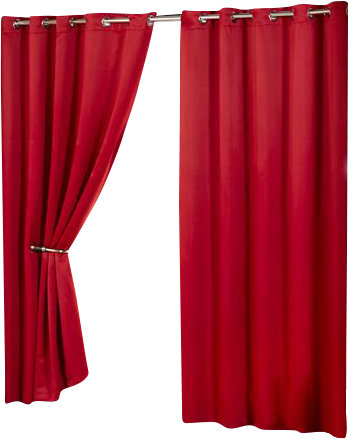 Lloyd Harbor Blackout Curtain Pair, Red, 168 W x 183 D cm