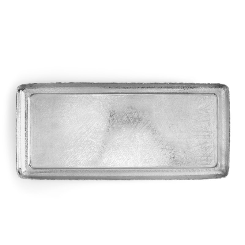 Butterfly Ginkgo Footed Tray, 6.75" H x 18" W x 12" D