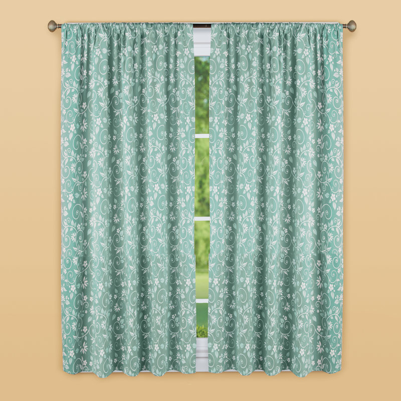 Panneau de rideau simple semi-transparent en microfibre