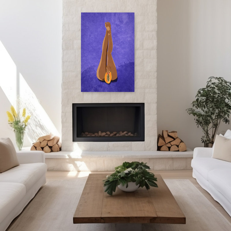 Art contemporain contemporain, H 48 po x l 32 po