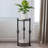 Darlyene Modern Metal and Wood Accent Table with Sturdy Iron Frame and Elegant Marble Top
