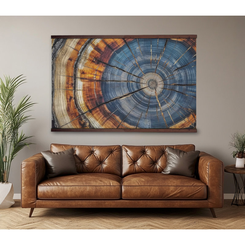 ART TERRITORY Extra Large Wood Grain Wall Art – Rustic Natural Tree ...