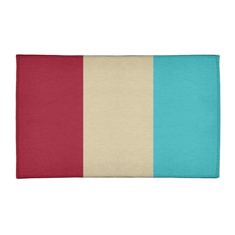 Chenille Striped Indoor Rug, Rectangle 4' x 6'