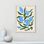 Imprimé de tulipes bleues par Camilla Bergqvist