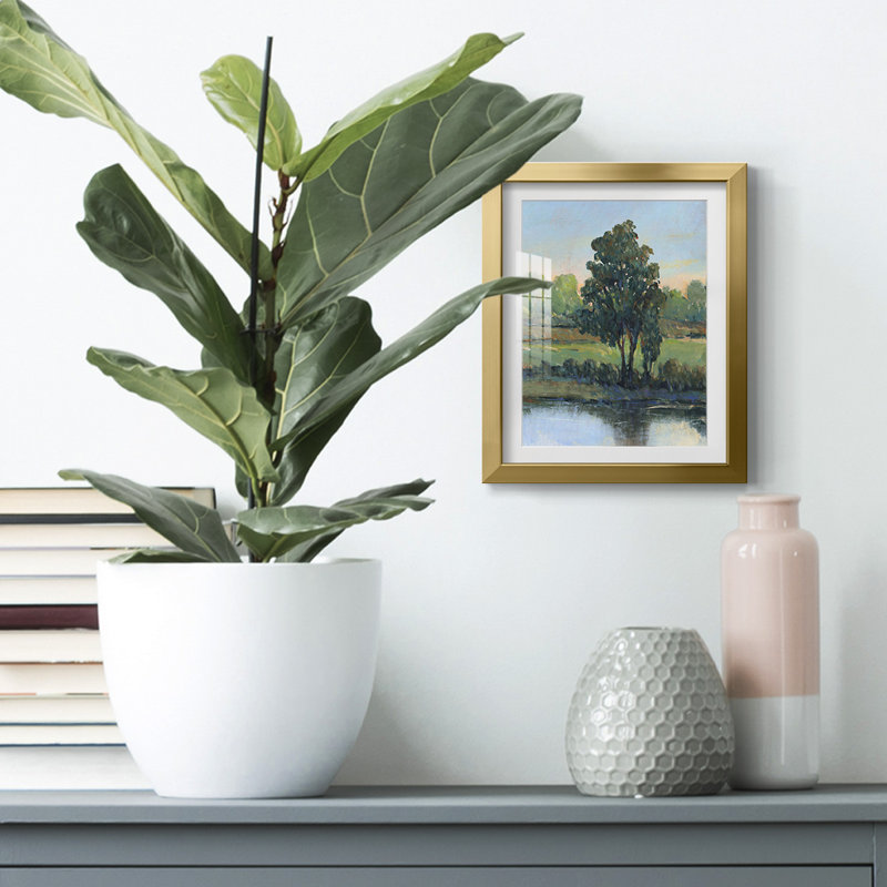" Arizona Highways ", White, Gold Framed Paper