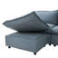 Canapé modulaire inclinable électrique 2 pièces en lin avec gravité zéro-712030694