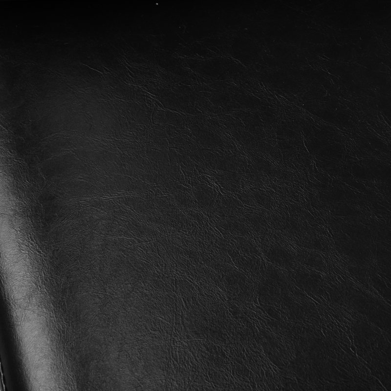 Canapé en cuir en acier inoxydable (2 pièces) - brun / noir / bleu, Noir