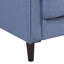 Canapé rembourré bleu foncé 74 "avec cadre en bois 74" Spacieux 3 pour salon, chambre à coucher, appartement, caractéristique captivante simple