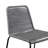 Blomquist Outdoor Counter or Bar Height Stackable Stool in Metal and Rope-1369412425-1369412421